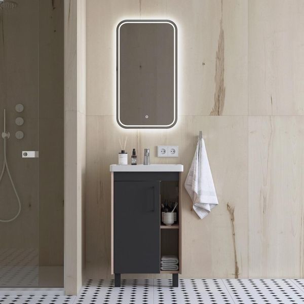 Тумба підлогова з раковиною mebbi S-50-EvBz 50x40x85см S-50-EvBz фото